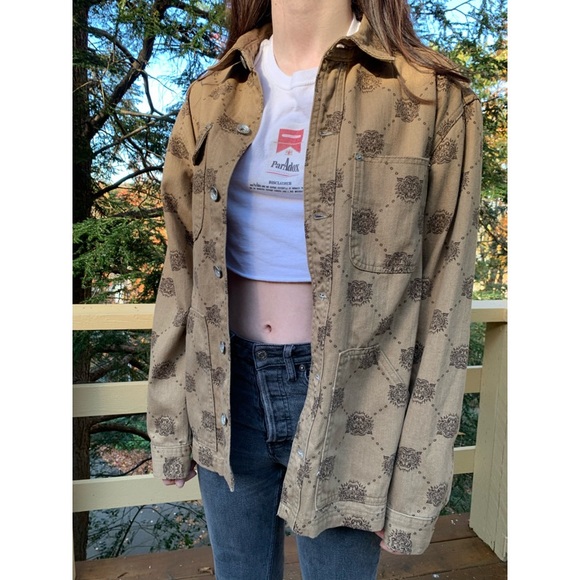 📌 Rare UO BDG Tiger Print Denim Jacket - Picture 1 of 6